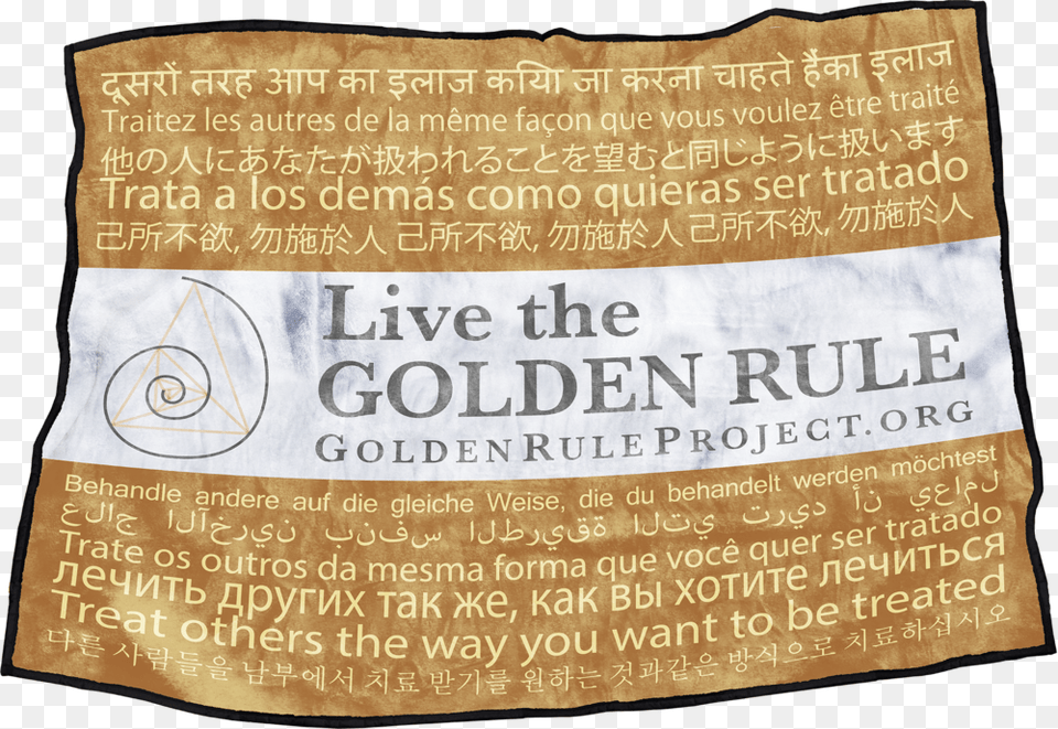Golden Rule Blanket Throw Pillow, Book, Publication, Text, Bag Png