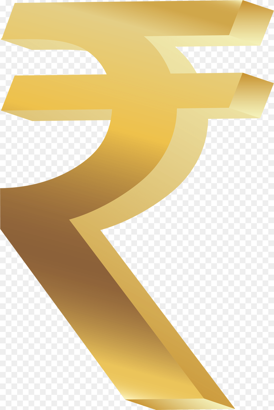 Golden Rupees Symbol, Text, Number, Cross Png Image