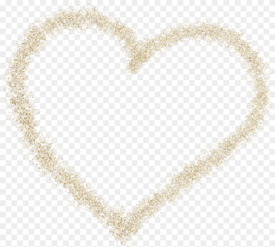 Golden Sand Heart Heart Free Png Download