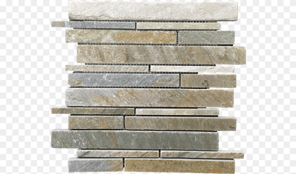 Golden Sand Quartzite Random Strip Mosaic Cleft Keg, Architecture, Building, Path, Slate Free Png