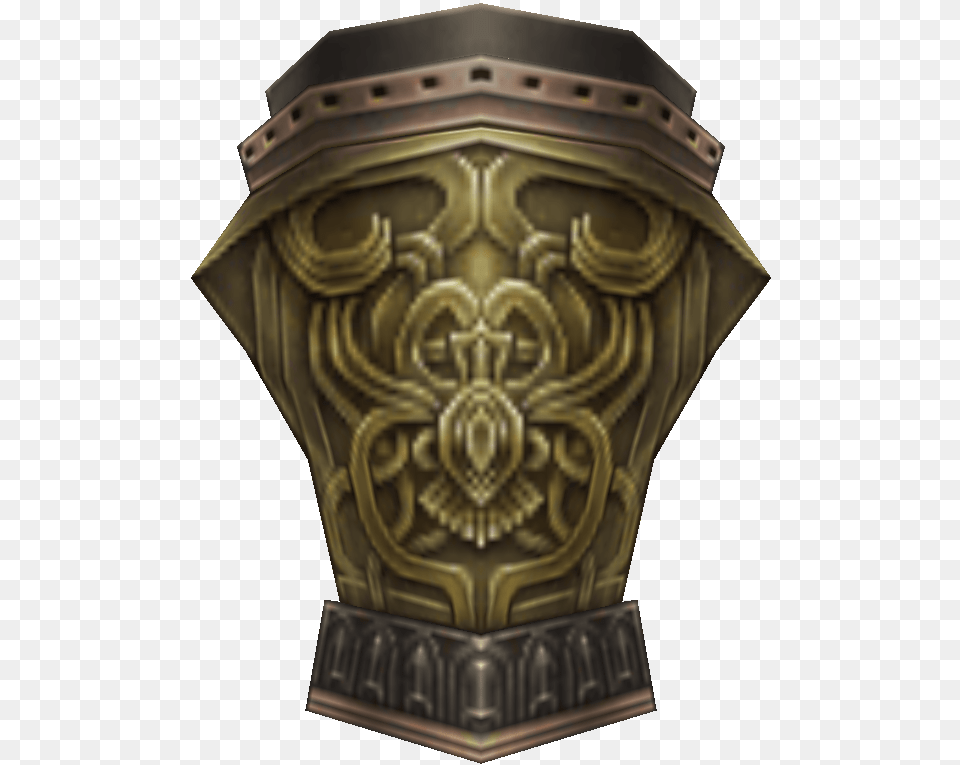 Golden Shield Carving, Armor, Bronze, Mailbox Free Png Download
