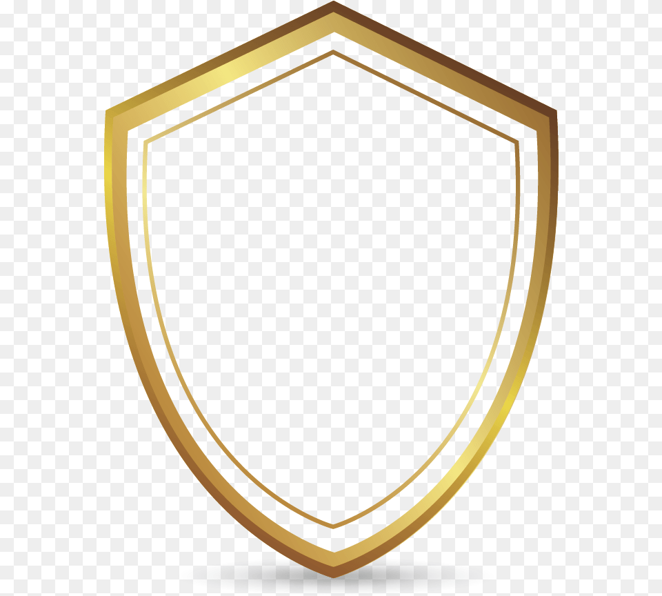 Golden Shield Golden Shield Badge, Armor Free Transparent Png