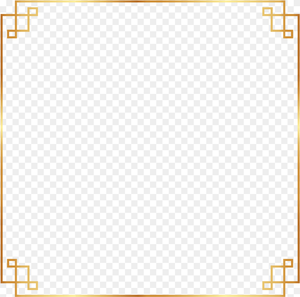 Golden Simple Frame Free Png