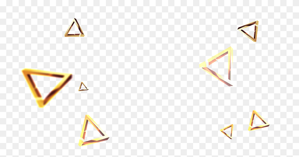 Golden Size Triangle Decorative Download, Text Png Image