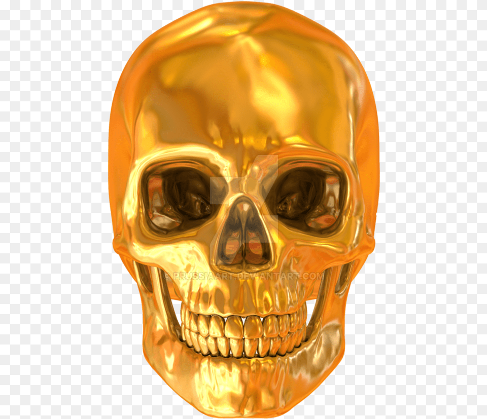 Golden Skull Gold Skull, Helmet, Face, Head, Person Png Image