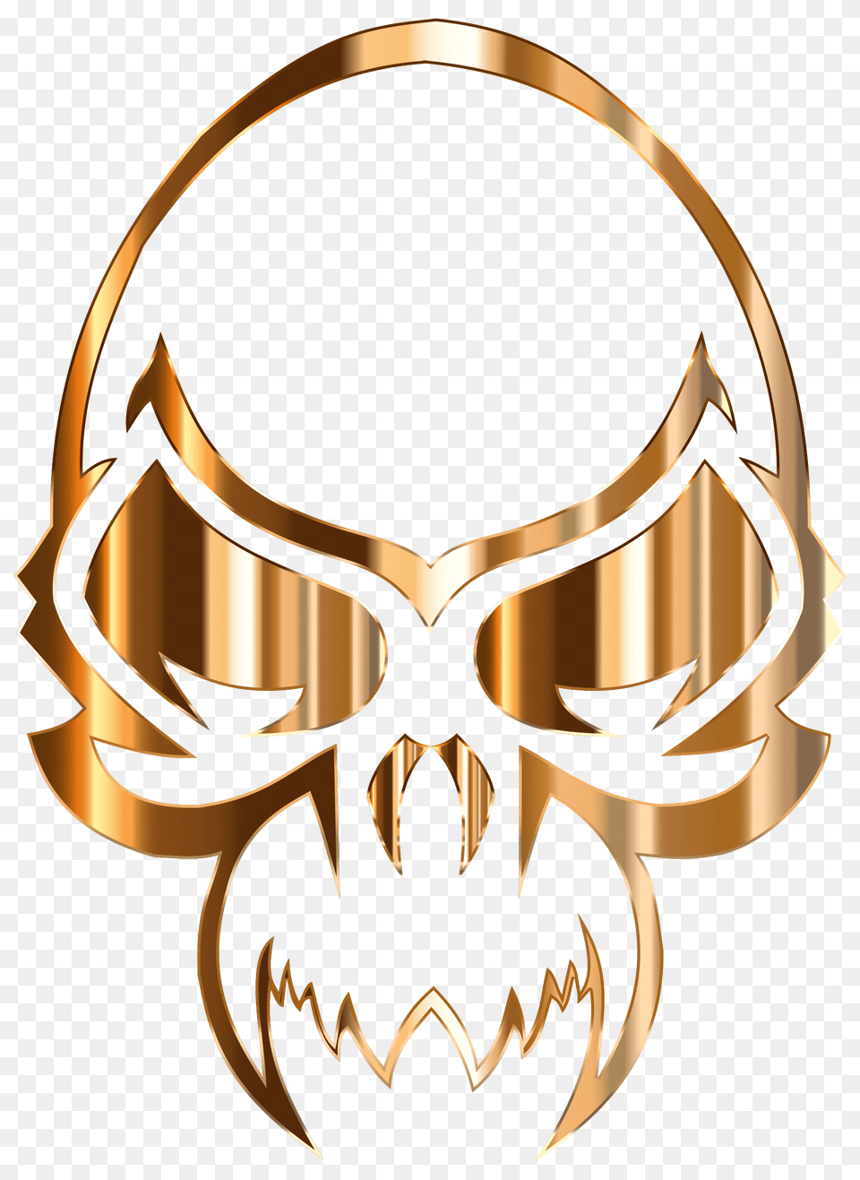 Golden Skull Icons, Bow, Weapon, Emblem, Logo Png