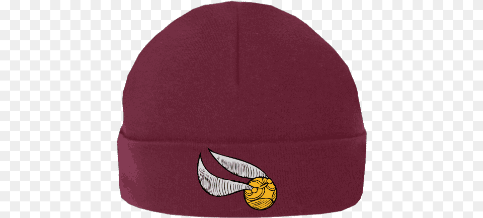 Golden Snitch Baby Beanie Hat Assateague Island National Seashore, Cap, Clothing, Maroon, Fleece Free Png