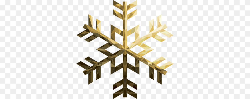 Golden Snowflake Wall Sticker Frost Symbol Weather, Nature, Outdoors, Cross, Snow Free Transparent Png