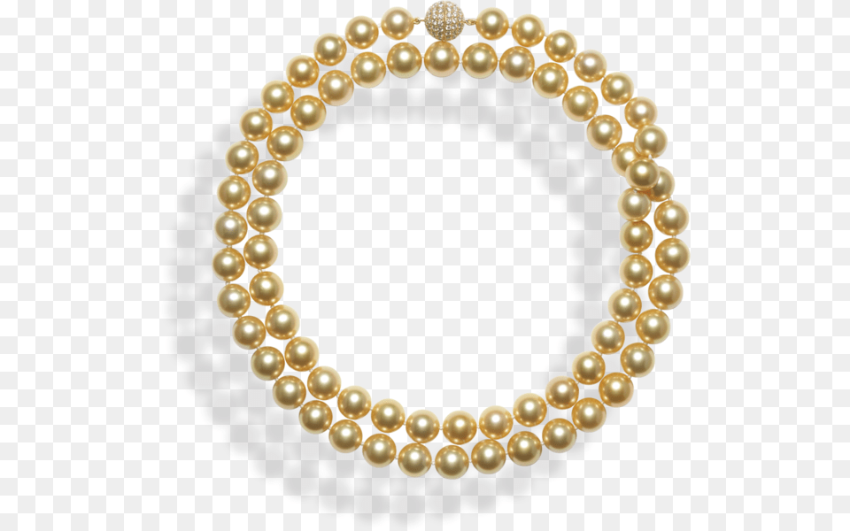 Golden South Sea Pearl Necklace And Diamond Clasp Orejera De Sipan, Accessories, Jewelry, Bracelet Png Image