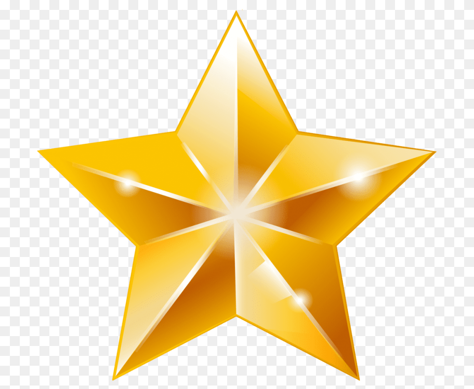 Golden Star, Star Symbol, Symbol, Lighting, Aircraft Free Png Download