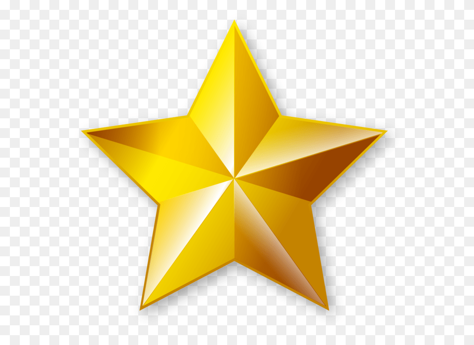 Golden Star, Star Symbol, Symbol, Cross Free Transparent Png