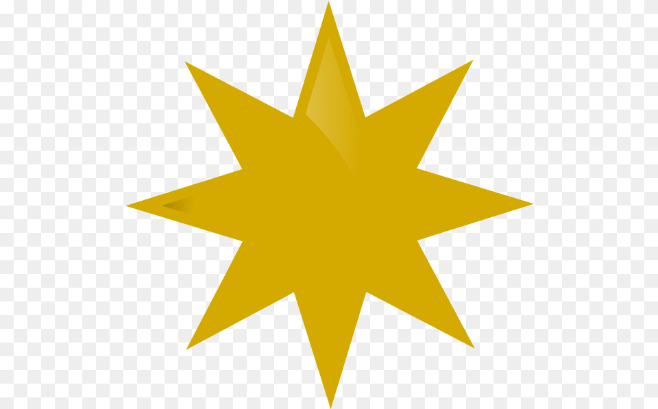 Golden Star 8 Pointed Star Vippng Pointed Star, Star Symbol, Symbol Free Png Download