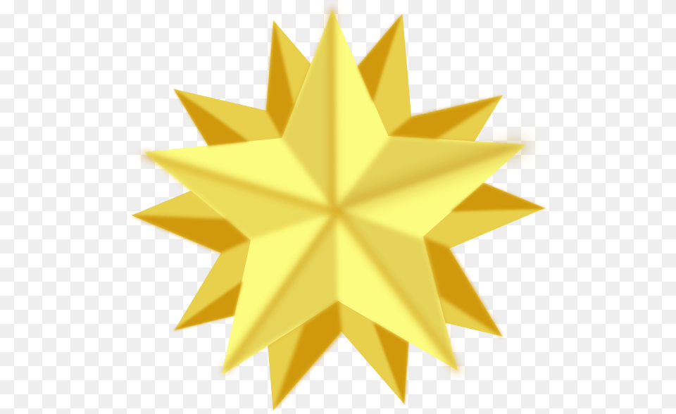 Golden Star Clip Art, Gold, Leaf, Plant, Star Symbol Free Png