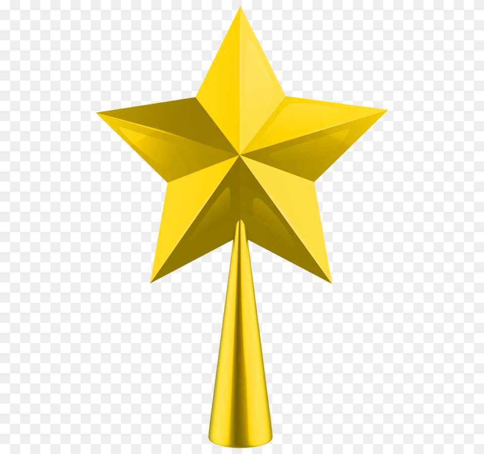 Golden Star Transparent Background Christmas Tree Star, Star Symbol, Symbol, Cross, Gold Free Png