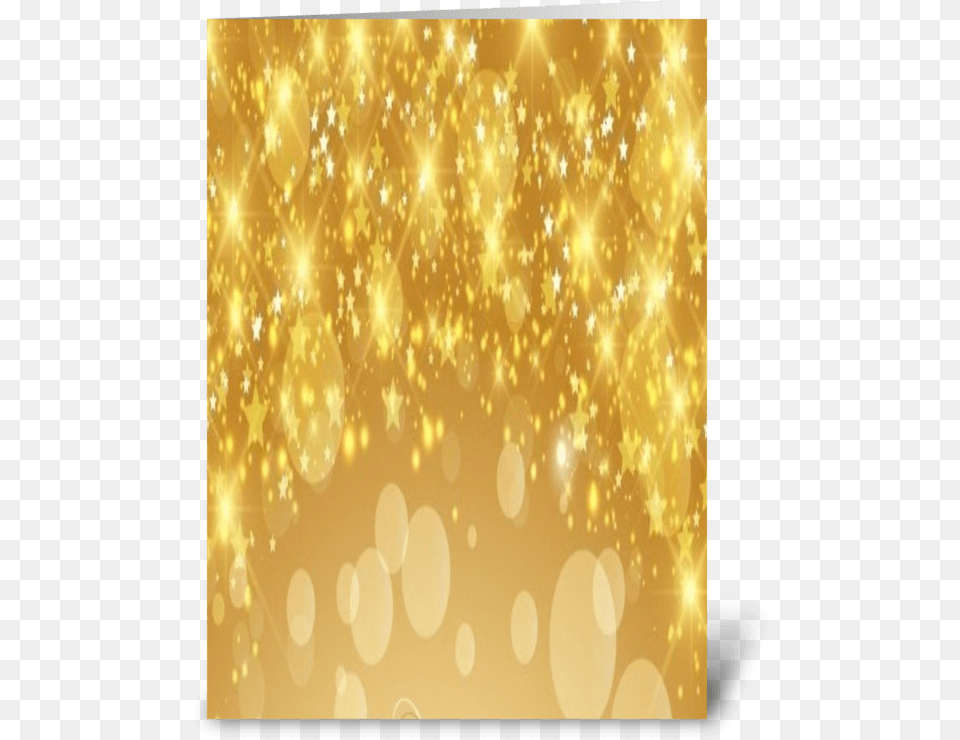 Golden Stars Greeting Card Christmas Lights, Lighting, Glitter, Gold, Pattern Png Image