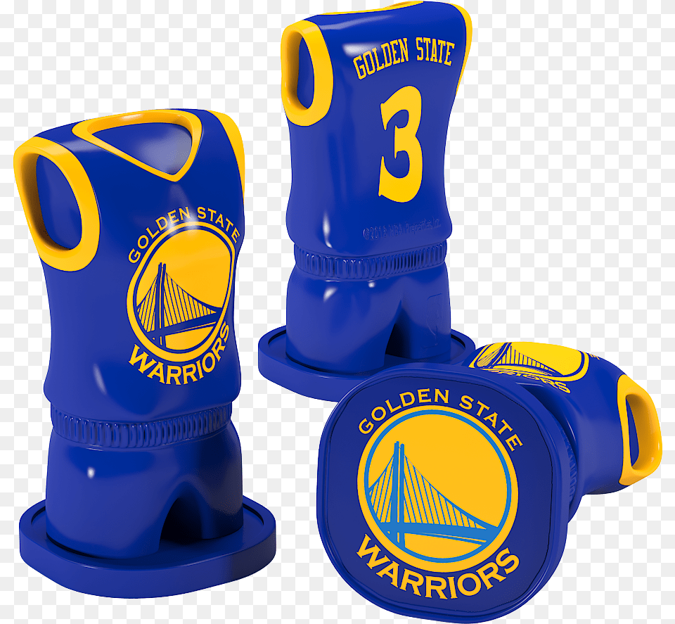 Golden State Warriors 3d Figure U2013 Official Nba Collection Relkonsportcom Cowboy Boot, Clothing, Shirt, Can, Footwear Png Image