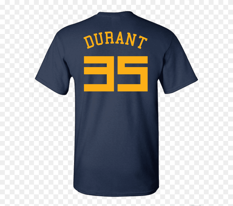 Golden State Warriors Kevin Durant 2018 City Active Shirt, Clothing, T-shirt, Jersey Free Png Download