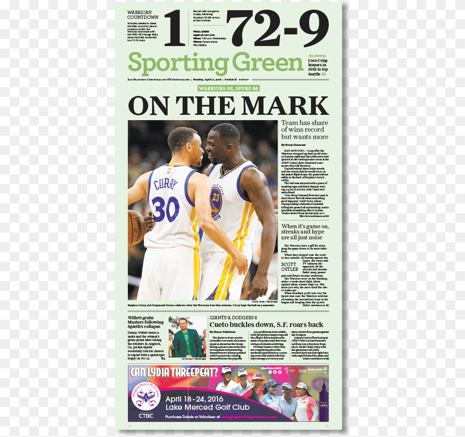 Golden State Warriors On The Mark Flyer, Person, People, Advertisement, Poster Free Png Download
