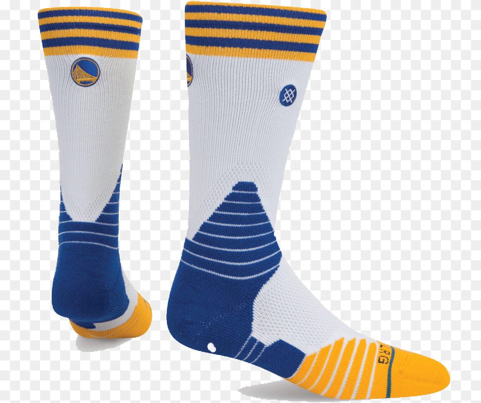 Golden State Warriors Stance Nba Court Logo Crew Socks U2013 White, Clothing, Hosiery, Sock Free Png