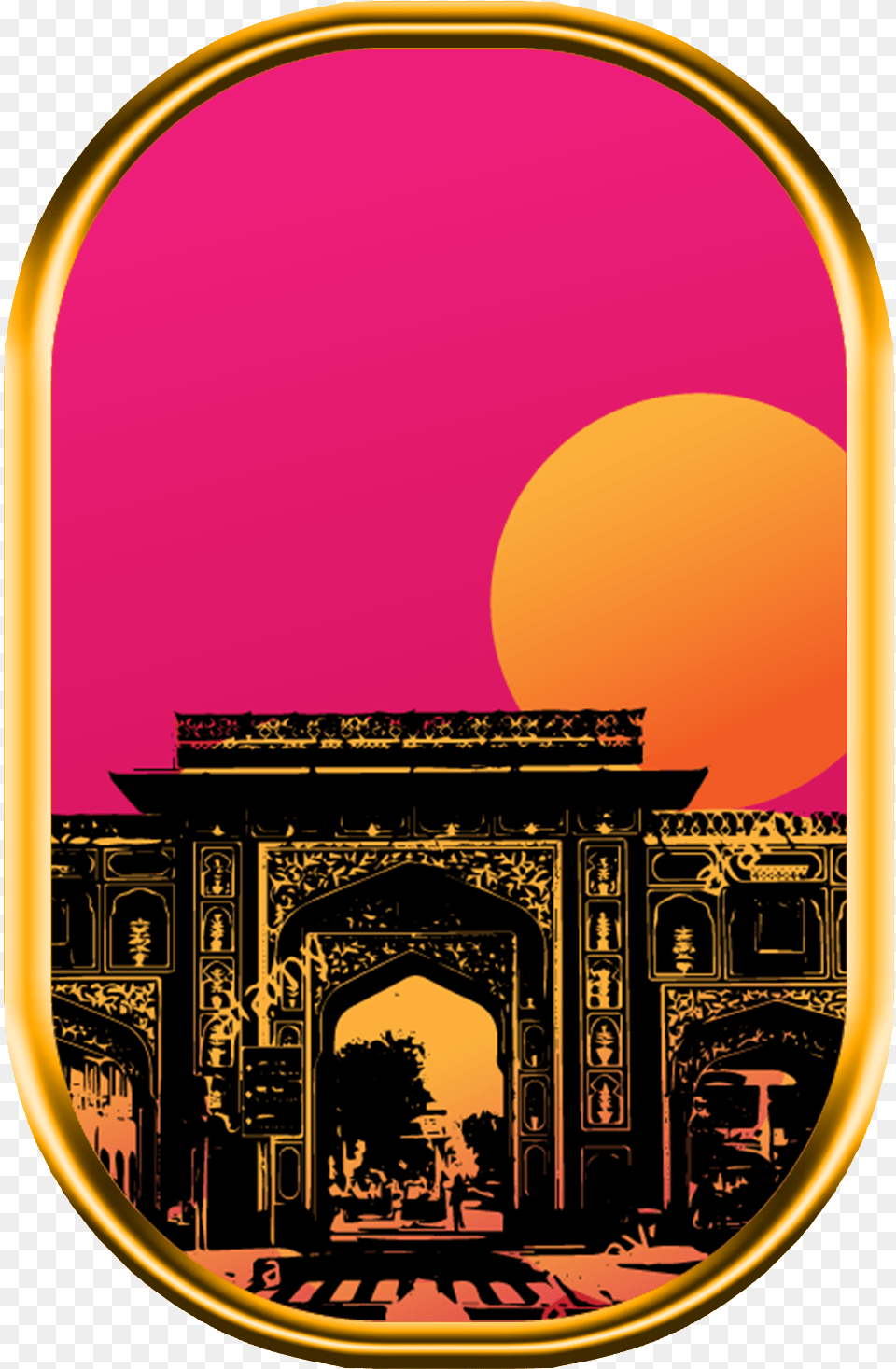 Golden Sticker Sticker, Arch, Architecture, Photography, Sky Free Png