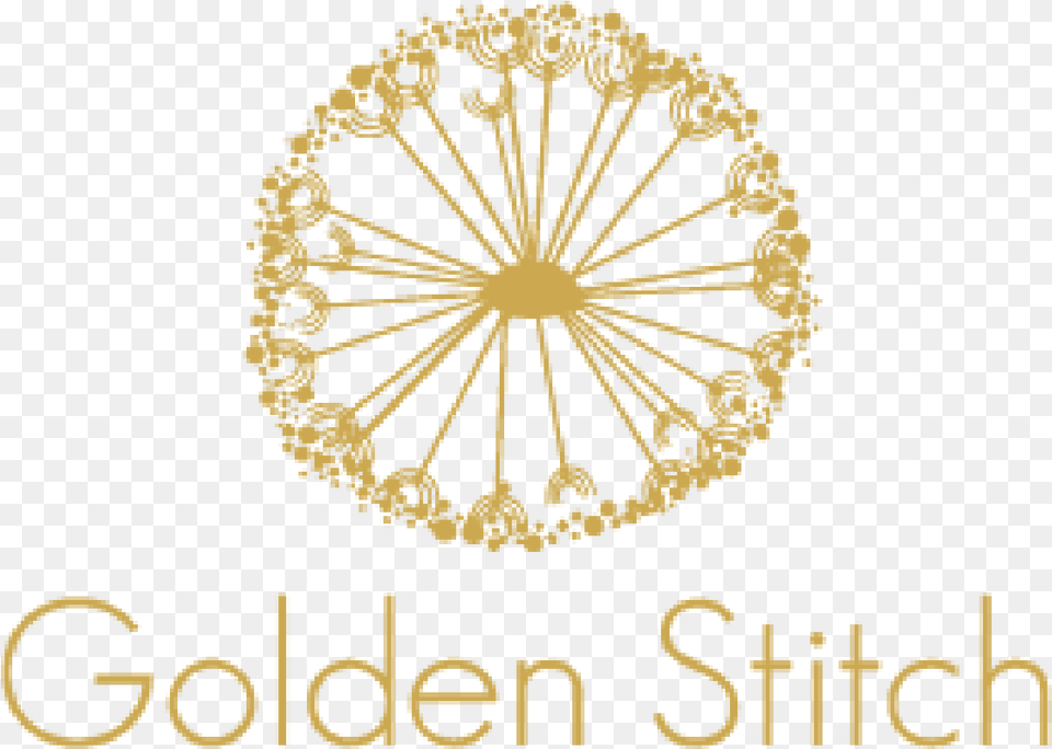 Golden Stitch Made To Measure Dresses And Garments Graphic Design, Flower, Plant, Spoke, Machine Free Transparent Png