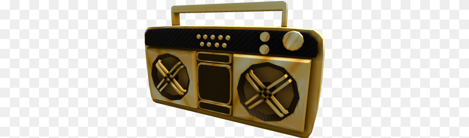 Golden Super Fly Boombox Roblox Boombox Gear Code, Electronics, Radio, Medication, Pill Png Image