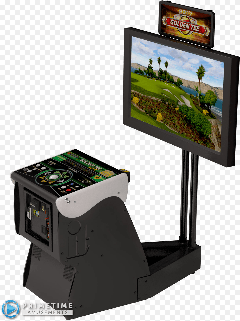 Golden Tee 2017 Live Arcade Game Flat Panel Display, Computer Hardware, Electronics, Hardware, Monitor Png Image