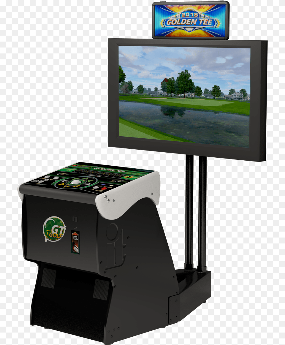 Golden Tee Golf 2019 Home Arcade Game 2018 Golden Tee Live, Computer Hardware, Electronics, Hardware, Monitor Free Png