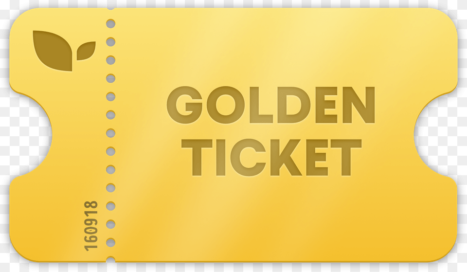 Golden Ticket, Paper, Text Png Image