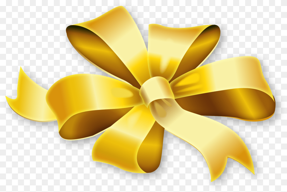 Golden Transparent Clipart Gold Gift Ribbon, Appliance, Ceiling Fan, Device, Electrical Device Free Png