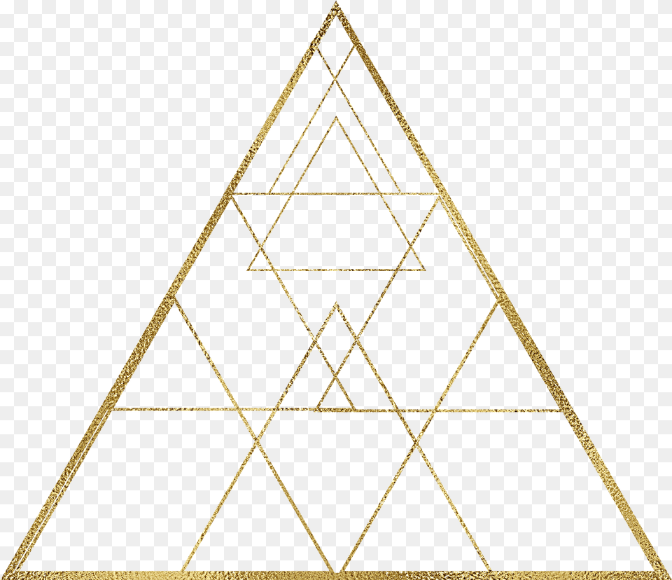 Golden Triangle Hq Clipart Triangle Geometry Gold Png