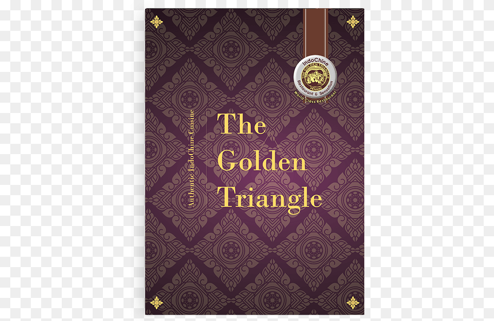Golden Triangle Menu Graphic Design, Book, Publication, Novel, Advertisement Free Png