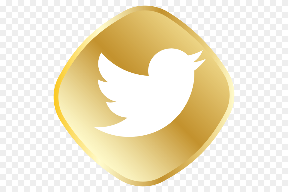 Golden Twitter Icon Royal Golden Icon Set And Vector, Gold, Logo, Clothing, Hardhat Free Png