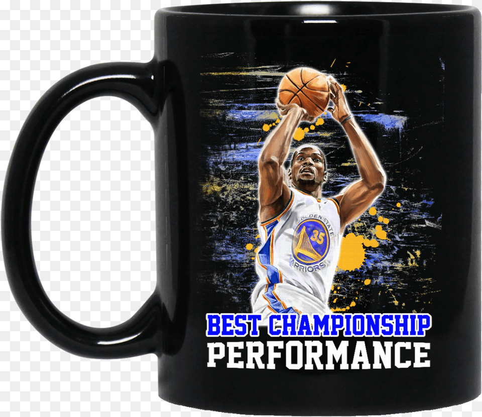 Golden Warrior Kevin Durant Mug Best Championship Performance You Knew Him As A Sailor I Knew Him As A King, Adult, Person, Man, Male Free Transparent Png