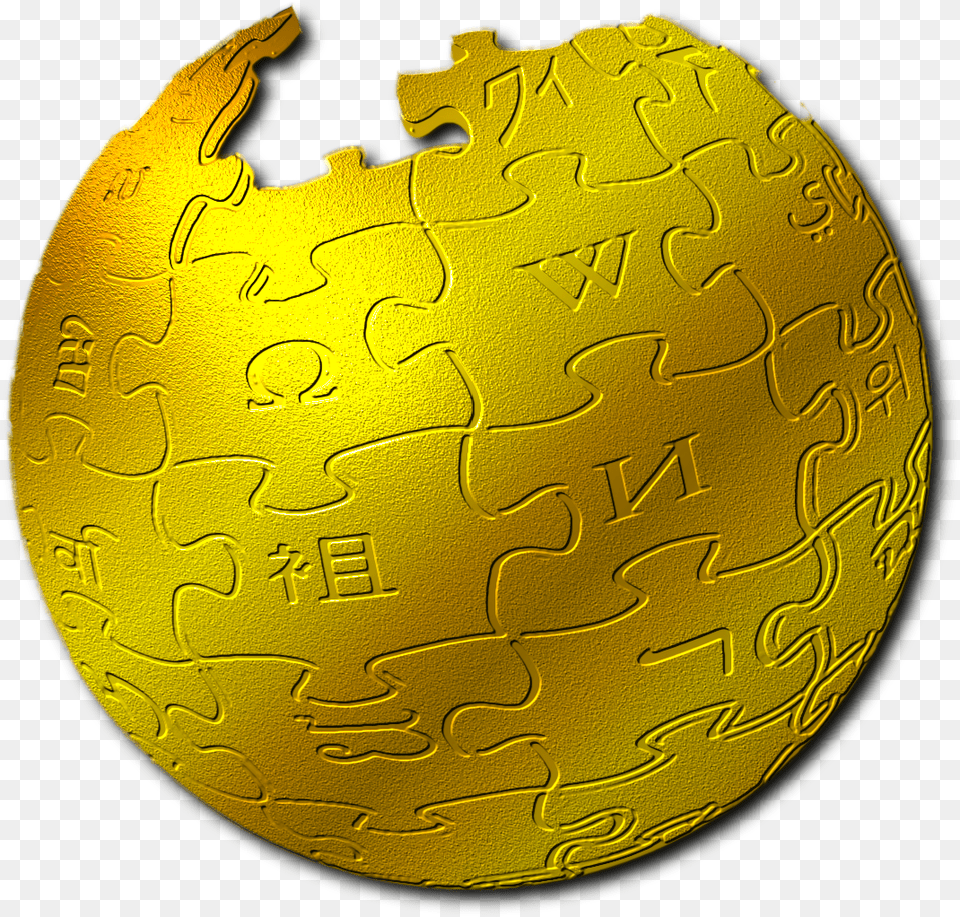 Golden Wikiglobe Golden, Sphere, Astronomy, Outer Space, Planet Free Png