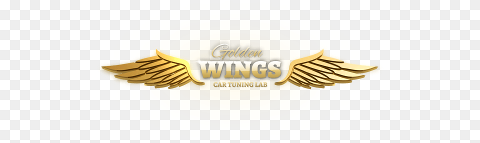 Golden Wings Emblem, Logo, Badge, Symbol, Gold Png
