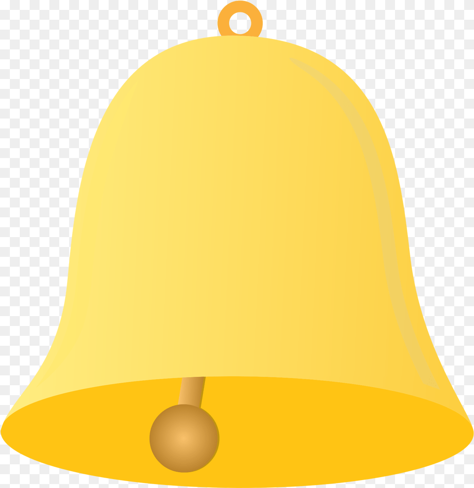 Golden Yellow Bell Transparent Icon Transparent Background Bell Clipart, Lamp, Clothing, Hardhat, Helmet Png Image