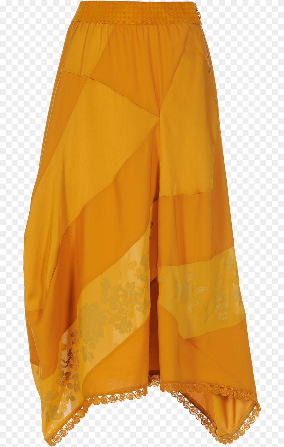 Golden Yellow Matt And Shine Satin Skirt, Clothing Free Png Download
