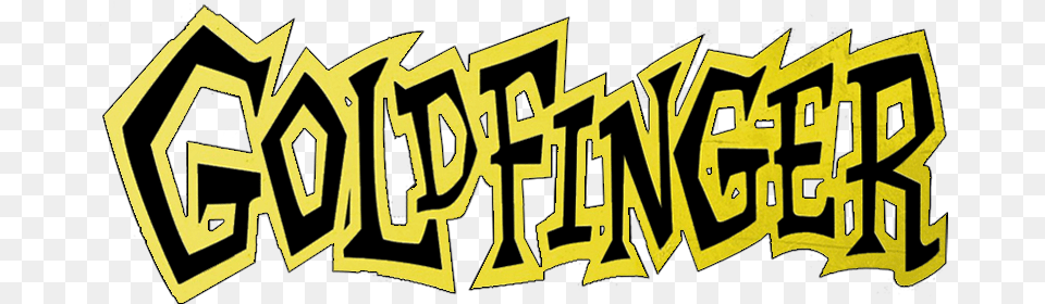 Goldfinger Band Logos Goldfinger Logo, Text, Calligraphy, Handwriting, Scoreboard Free Transparent Png