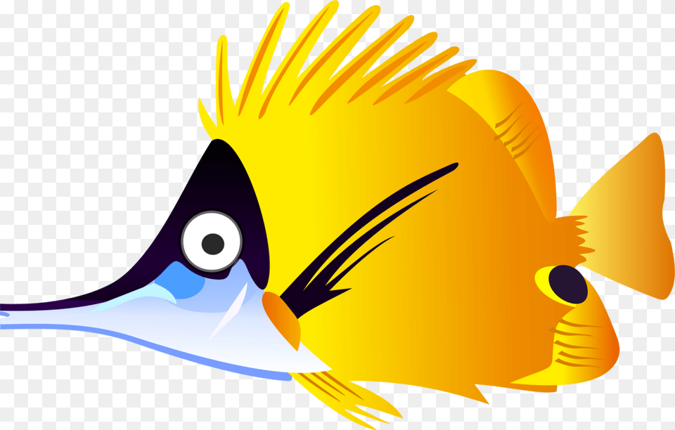 Goldfish Angelfish Tropical Fish Cartoon, Animal, Sea Life, Person Free Png Download