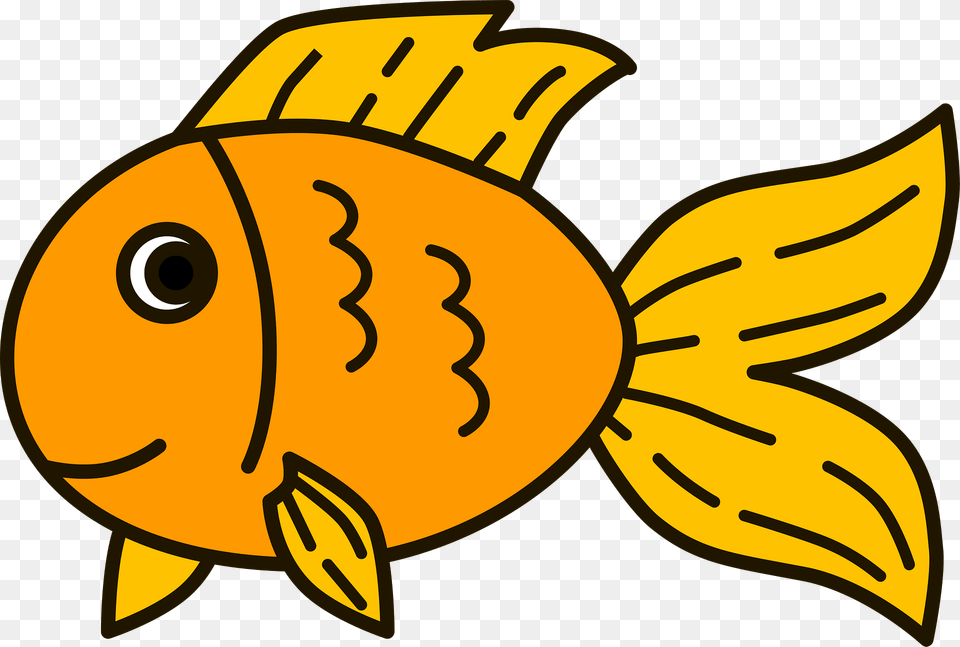 Goldfish Clipart, Animal, Fish, Sea Life, Shark Free Png