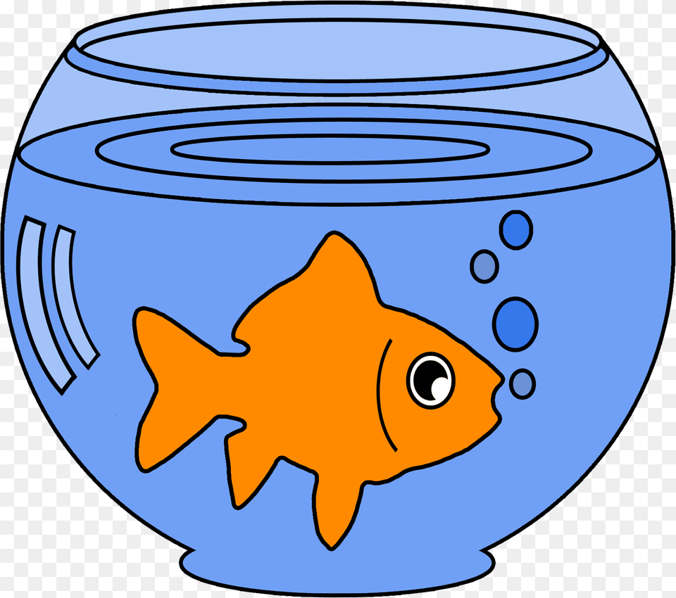 Goldfish Clipart Goldfish Bowl, Animal, Fish, Sea Life, Mammal Free Transparent Png