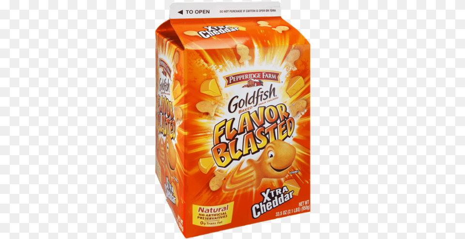 Goldfish Crackers Flavor Blasted Flavor Blasted Xtra Cheddar Goldfish, Food, Ketchup, Snack Free Png Download