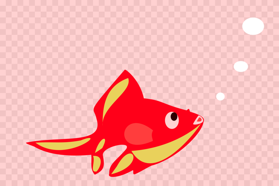 Goldfish Drawing Red Watercolor Painting, Animal, Sea Life, Fish Free Png Download
