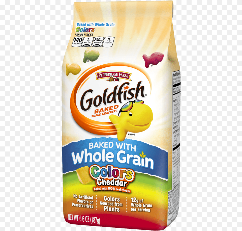 Goldfish Whole Grain Color Pepperidge Farm Goldfish Baked Snack Crackers Cheddar, Can, Tin Free Png