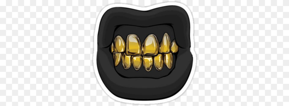 Goldie 2 By Murphy18 Grillz Art Design Illustration Gold Teeth, Body Part, Mouth, Person Free Transparent Png