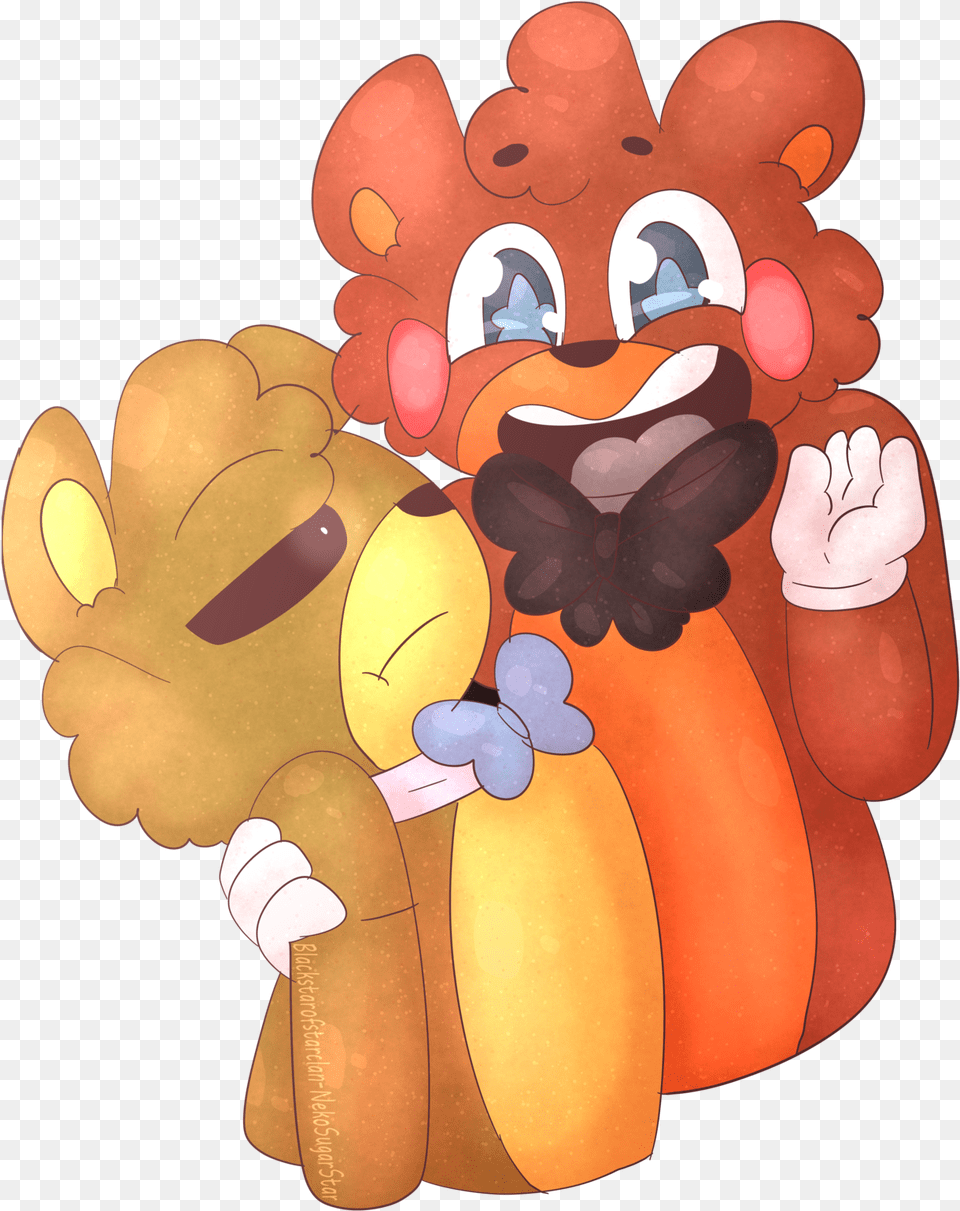 Goldie X Toy Fred Because Why Not Golden Freddy X Freddy X Toy Freddy, Cartoon, Baby, Person Free Png Download