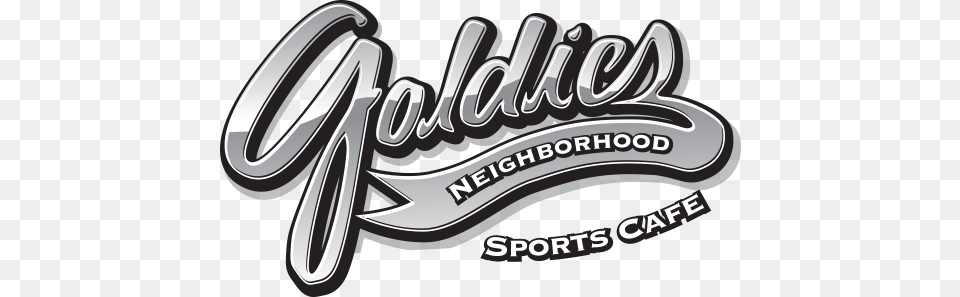 Goldies Sports Cafe, Logo, Text, Device, Grass Free Png Download
