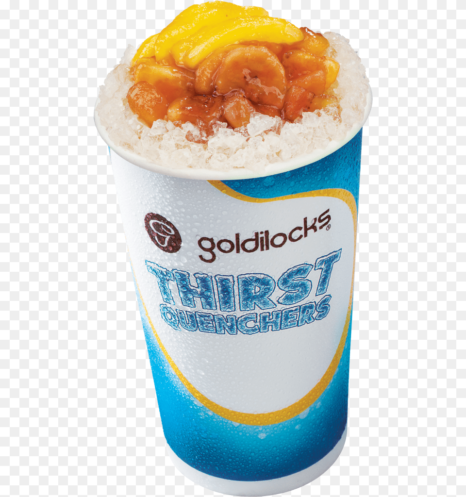 Goldilocks Saba Con Hielo Thirst Quencher Food Launch 2018 Press Release, Cream, Dessert, Ice Cream, Frozen Yogurt Png