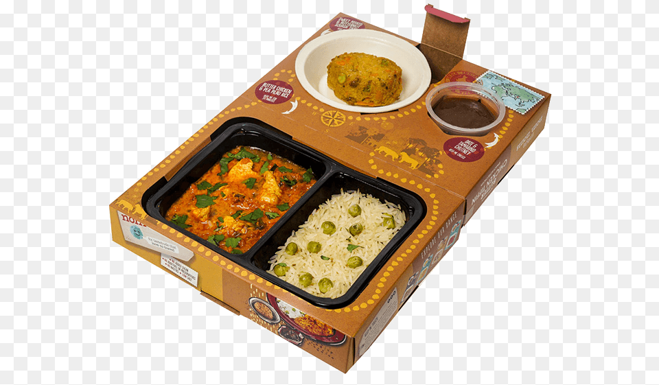 Goldrain Country North Indian Butter Chicken Tiffin Curry, Food, Lunch, Meal, Food Presentation Free Png